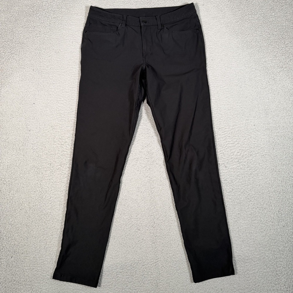 Lululemon Pants Mens 31x30 Black ABC Classic Fit Warpstreme Golf Casual Preppy